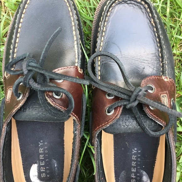Sperry | Top Sider Brown Leather Boat Shoes - Picture 3 of 5